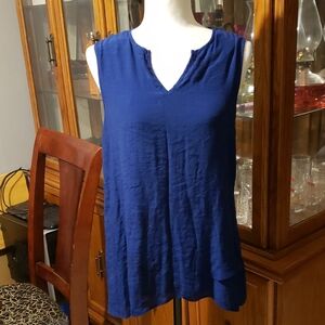 Elegant Royal Blue Sleeveless Top